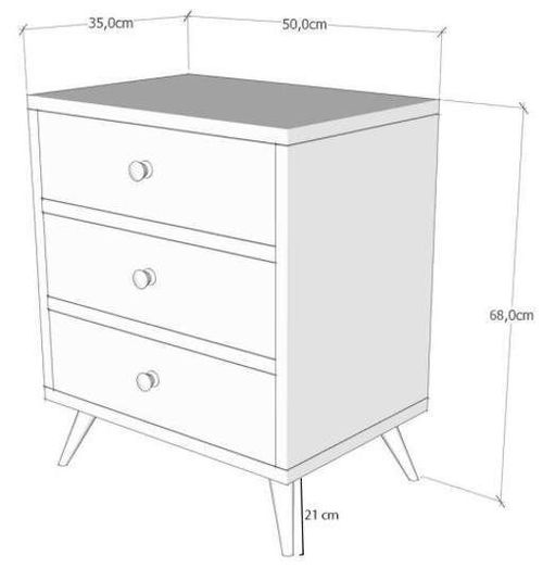 купить Комод Trendy Liza 50x68x35cm (GTR001671) в Кишинёве 