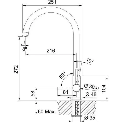 cumpără Bateria bucătărie Franke 160.0702.660 Lina Clear Crom în Chișinău 