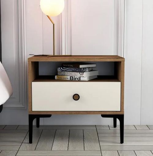 cumpără Noptieră Trendy Lizbon-533, Nuc, Crem 56x50x40cm (GTR001520) în Chișinău 