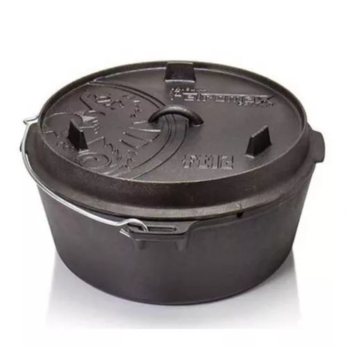 купить Казан Petromax Dutch Oven 10L cu capac si fund plat, fonta в Кишинёве 