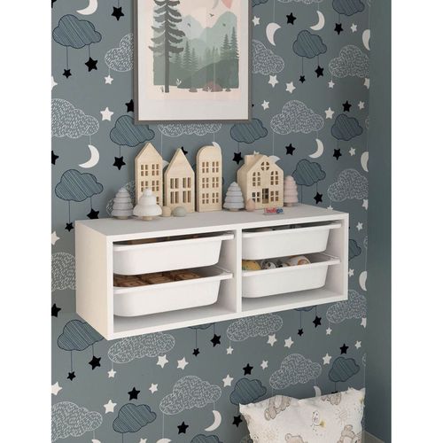 cumpără Etajeră Nex Home Ayca, 89x31x30 cm, Alb (AYCA-4-BYZ) în Chișinău 