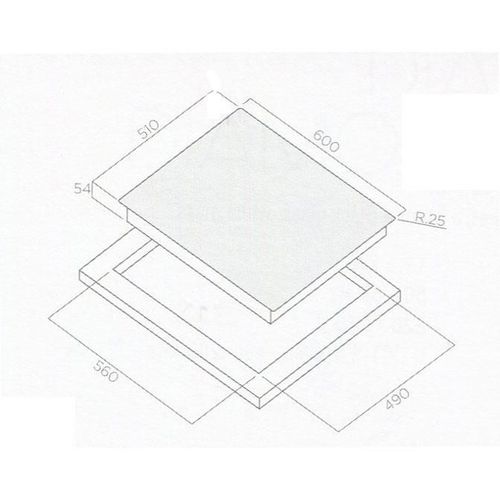 купить Встраиваемая поверхность электрическая Elica Lien Diamond 604 BL в Кишинёве 