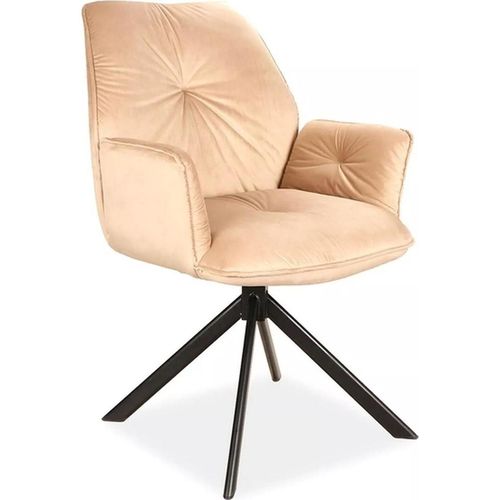 купить Стул Signal Boogie II velvet bej bluvel 28/ met. czar в Кишинёве 