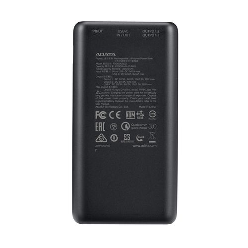 cumpără Acumulator extern USB (Powerbank) Adata P20000QCD black în Chișinău 