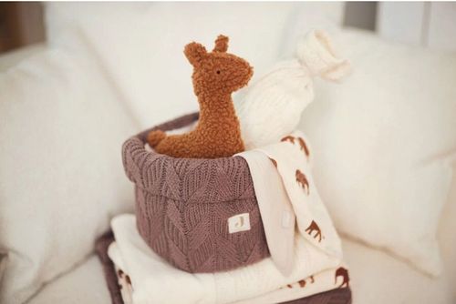 cumpără Cutie depozitare Jollein 580-001-66036 Cosulet Spring Knit Chestnut în Chișinău 