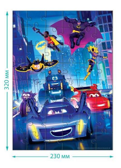 купить Головоломка Dodo 200550 Puzzle Întâlniți-i pe Batwheels, 48el в Кишинёве 