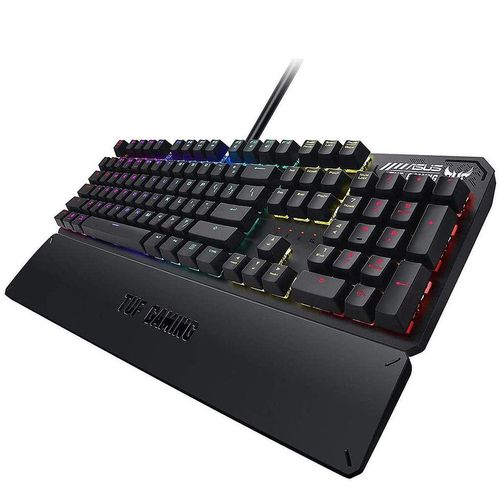 cumpără Tastatura ASUS TUF Gaming K3 RGB mechanical keyboard with N-key rollover, aluminum-alloy top cover and Aura Sync lighting, Wrist Rest, gamer (tastatura/клавиатура) în Chișinău 