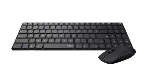 cumpără Tastatură + Mouse Rapoo 18467 9300M Wireless Multi-Mode-Ultra-Slim Deskset, black, RUS în Chișinău 