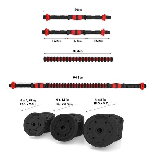 купить Гантель HMS SGP15 bara+disc compozite 15kg в Кишинёве 