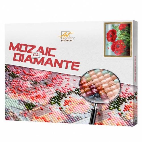 купить Картина по номерам Art Gallery QB201854 Mozaic cu diamante patrate 40x50cm Maci aprinsi в Кишинёве 