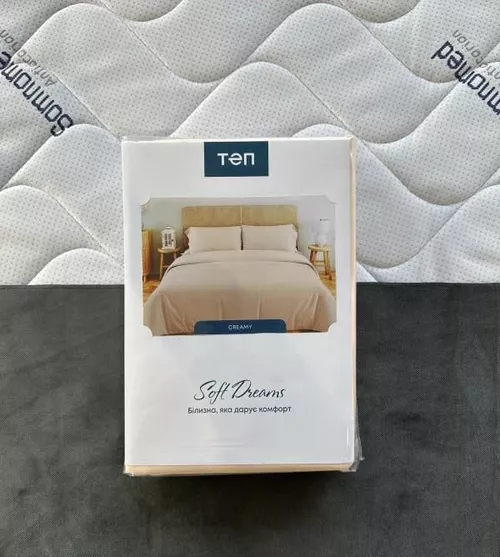 купить Домашний текстиль Relaxe Home Lenjerie de pat Soft Dreams (EURO) (200x220) (Creamy) в Кишинёве 