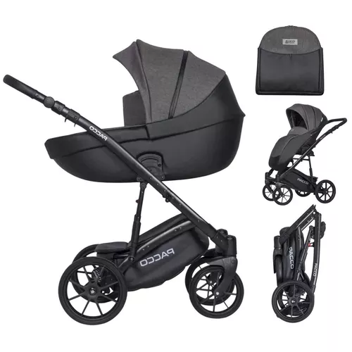 купить Детская коляска Riko Carucior 2in1 Basic Pacco 04 Carbon в Кишинёве 