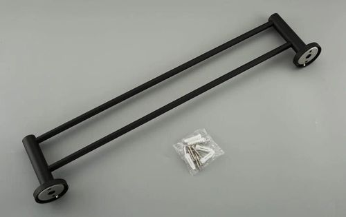 купить Держатель для полотенец Frap F30209 INOX NEGRU dublu в Кишинёве 