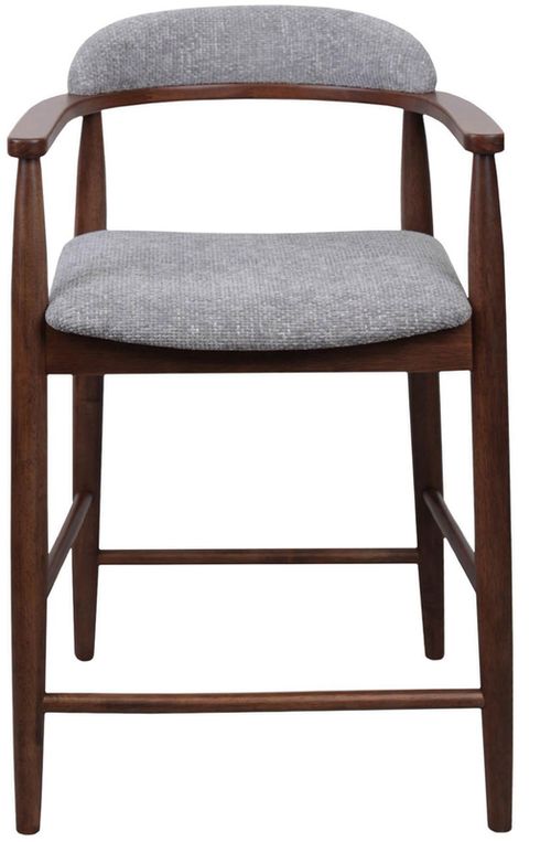 купить Барный стул Deco Midas Light Grey + Walnut в Кишинёве 