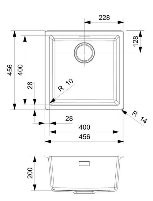 cumpără Chiuvetă bucătărie Reginox R40287 Verona 40 Nero Black în Chișinău 