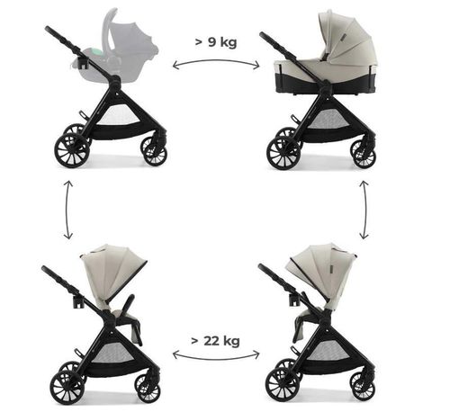 cumpără Сărucior pentru copii KinderKraft 2в1 Vesto 2 KSVEST02BEG2000 Beige în Chișinău 