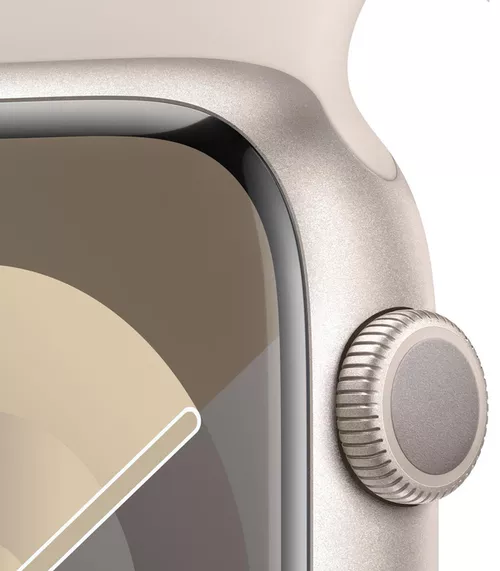 купить Смарт часы Apple Watch Series 9 GPS 45mm Starlight - M/L MR973 в Кишинёве 