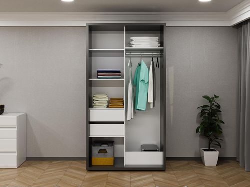 купить Шкаф Bayro Parma Graphite 1200x2250x600 антрацит, купе в Кишинёве 