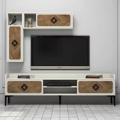 купить Тумба напольная для TV Trendy Samba, Crema 180x52x35cm в Кишинёве 