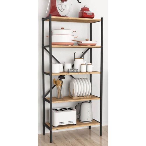 cumpără Etajeră Nex Home Bucatarie, 5 nivele, 66x35x128 cm, Stejar (13-05-02) în Chișinău 