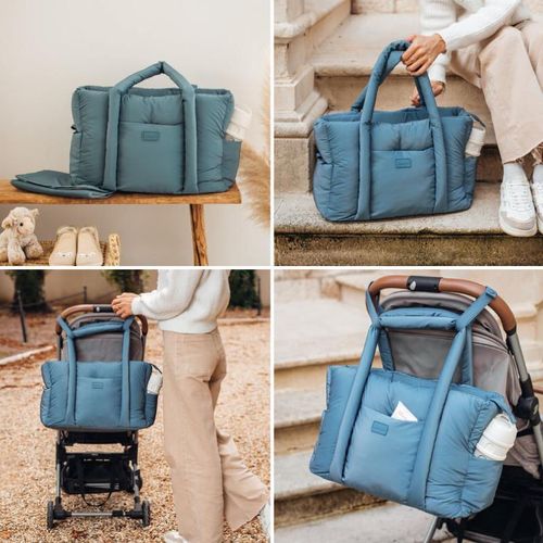 cumpără Geantă pentru mama Beaba B940317 Puffi Paris Baltic Blue în Chișinău 