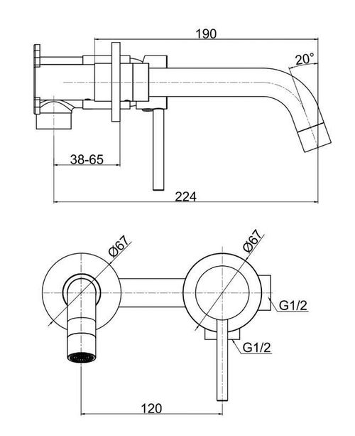 купить Смеситель для умывальника F-Design Flusso Gold FD1-FLS-3PA-55 в Кишинёве 
