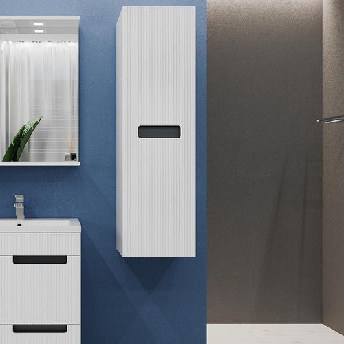 купить Шкаф-пенал Bayro Positano 350x1200 универсальный белый мат в Кишинёве 