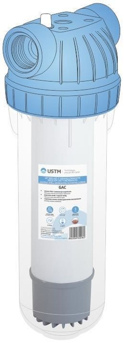 купить Картридж для проточных фильтров USTM GAC NS (carbune activ/argint) в Кишинёве 