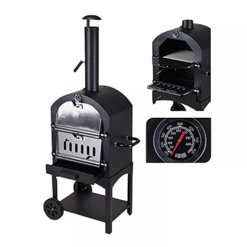 cumpără Grătar Promstore 55385 Gratar pt pizza pe carbuni Vaggan 68x48x156cm, metal în Chișinău 