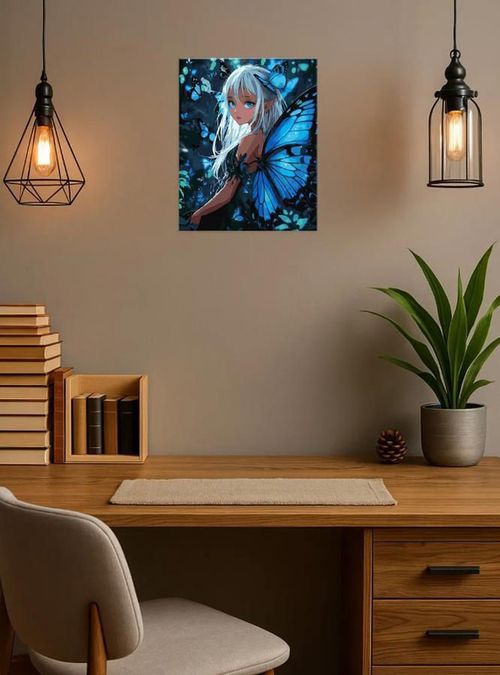 купить Картина по номерам Ideyka (KHO8561) Magic butterflies with extra metallic paints, 40х50 в Кишинёве 