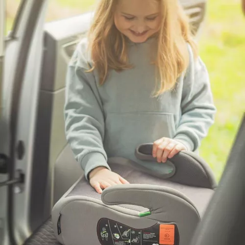 cumpără Scaun auto Petite&Mars 647681 Booster Optimus Pro i-Size Grey Air, 125-150 cm în Chișinău 