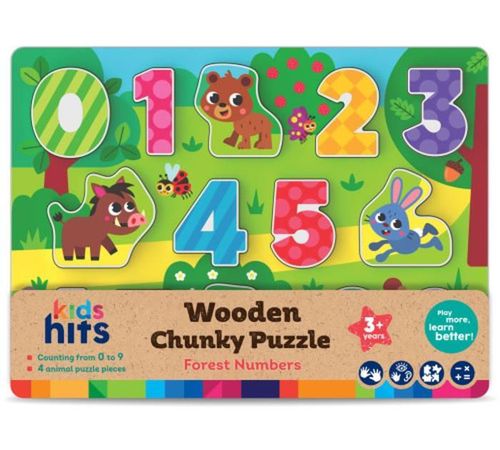 cumpără Puzzle Kids Hits KH20/074 Деревянные пазлы Forest Numbers în Chișinău 
