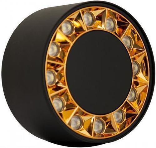 купить Освещение для помещений LED Market Surface Downlight Wheel 12W, 4000K, LM-XC006, Ø115*58mm, Black+Golden в Кишинёве 