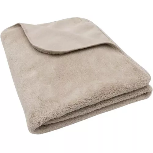cumpără Set de perne si plapume Jollein 516-511-68130 Paturica Basic Jersey/Sherpa Warm Sand, 75x100cm în Chișinău 