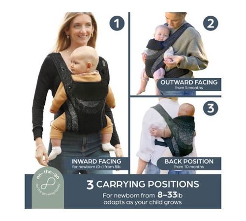 cumpără Marsupiu pentru copii Dreambaby L2459 Inspire Black, Рюкзак-переноска în Chișinău 