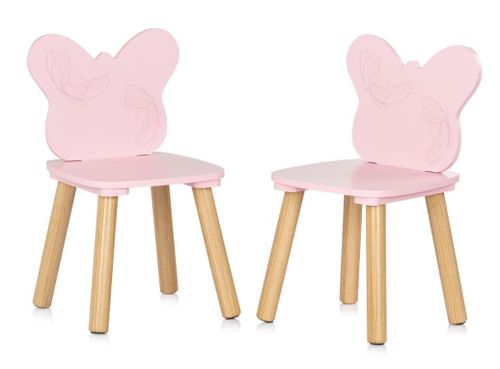 купить Набор детской мебели Chipolino DIWH02460323 Столик и 2 стульчика MDF butterfly в Кишинёве 