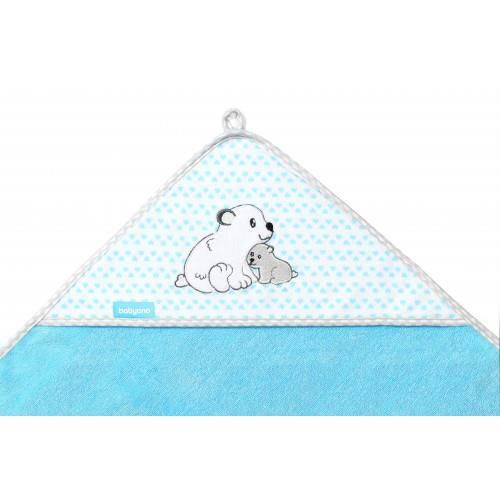 cumpără Accesoriu pentru baie BabyOno 0346 02 Prosop din bambus cu capota 100*100 Albastru în Chișinău 