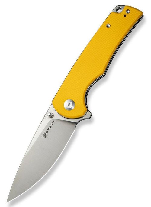 купить Нож походный Sencut S24019-2 Praktisk, G10 galben, Liner Lock в Кишинёве 