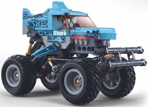 cumpără Set de construcție Sluban B1162 Monster Truck Rechinul albastru, cu inerție (273 elem.) în Chișinău 