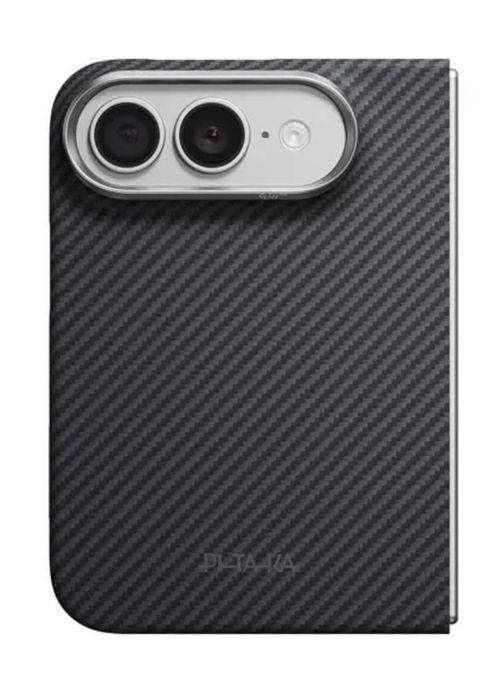 cumpără Husă pentru smartphone Pitaka Edge iPhone 18 Fold (Protectie spate) (Black Grey), KI1801F în Chișinău 