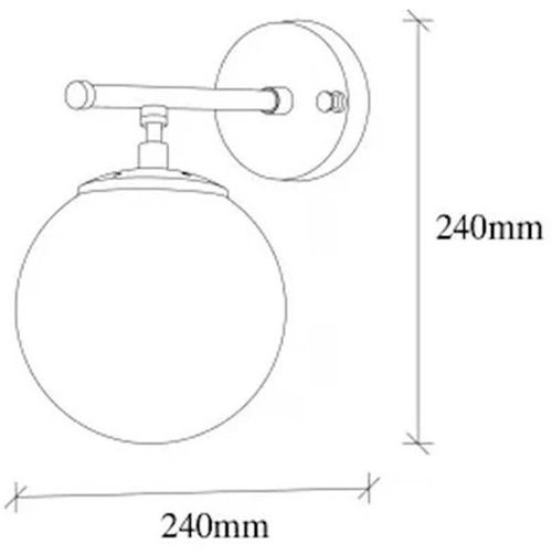 cumpără Candelabru de perete Trendy Lampa de perete Icre-10725 15x24x24cm în Chișinău 
