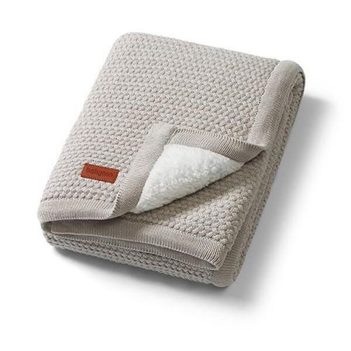 купить Детское постельное белье BabyOno 1658 Patura de bumbac cu captuseala din fleece Grey в Кишинёве 