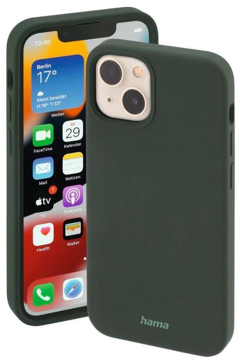 купить Чехол для смартфона Hama 196946 MagCase Finest Feel PRO Cover for Apple iPhone 13 mini, green в Кишинёве 