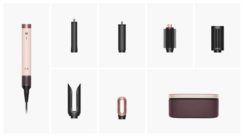 купить Прибор для укладки Dyson HS09 Airwrap Co-anda2x, Straight+Wavy Ceramic pink/Rose gold в Кишинёве 