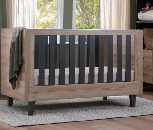 купить Кроватка Tutti Bambini 211081/3695 3 in 1 Como Oak & Slate Grey в Кишинёве 