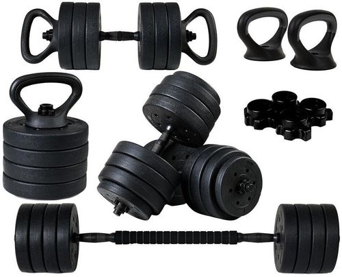 cumpără Ganteră FunFit Dumbbell Set 40kg 4in1 + grips (4261) în Chișinău 