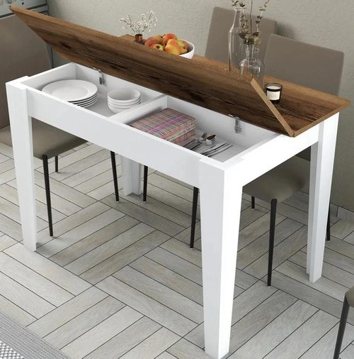 купить Стол Trendy Kiev 511-Nuc, Alb 110x75x72cm в Кишинёве 