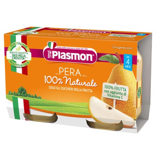 Plasmon piure din pere (4+ luni) 2 x 104 g 