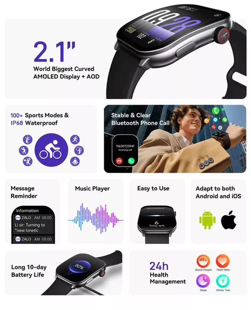 cumpără Ceas inteligent Kieslect Balancs / Black în Chișinău 