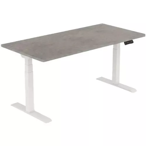 cumpără Masă pentru calculator sc ET223WH, blat Beton, 1600x800 în Chișinău 